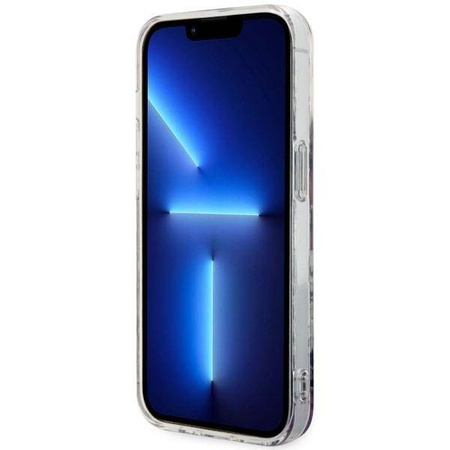 Guess GUHMP14XHCFWSP iPhone 14 Pro Max 6.7" różowy/pink hardcase Flower MagSafe