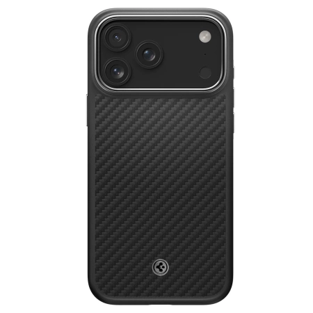 Spigen Enzo Aramid &quot;T&quot; MagSafe Case für iPhone 17 Pro Max - Schwarz und Silber