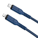 HOCO kabel Typ C do iPhone Lightning 8-pin PD 20W VICTORY X59 1m niebieski