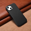 iCarer Case Leather genuine leather case for iPhone 14 schwarz (WMI14220709-BK) (MagSafe compatible)