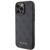 Guess 4G Metal Gold Logo case for iPhone 15 Pro Max - gray