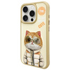 Nimmy etui iPhone 15 Pro Max 6.7" khaki   Cool&Cute 2.0 Cat