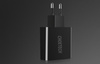 Choetech dwuportowa ładowarka USB-A z cyfrowym wyświetlaczem 11W wtyczka EU czarny (C0028)