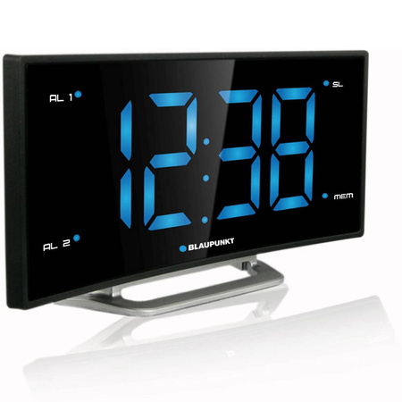 Zegar LED Radio FM PLL Budzik Blaupunkt CR7BK czarny