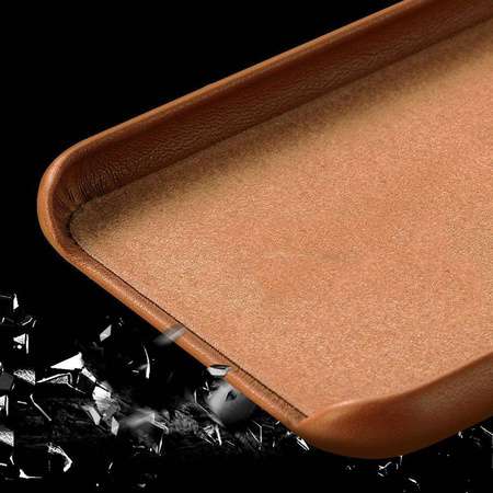 ECO Leather skórzane etui pokrowiec ze skóry ekologicznej iPhone 12 mini czarny
