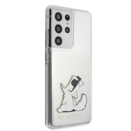 Karl Lagerfeld KLHCS21LCFNRC S21 Ultra G998 hardcase transparent Choupette Fun