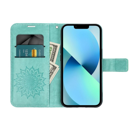 Kabura MEZZO Book do XIAOMI Redmi 15C mandala zielony