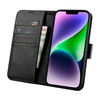 iCarer Wallet Case 2in1 Case iPhone 14 Plus Leather Flip Cover Anti-RFID Black (WMI14220727-BK)