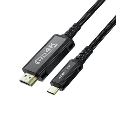 Kabel Acefast C1 wideo USB-C / HDMI 4K 60Hz HDR 1.8m - czarny