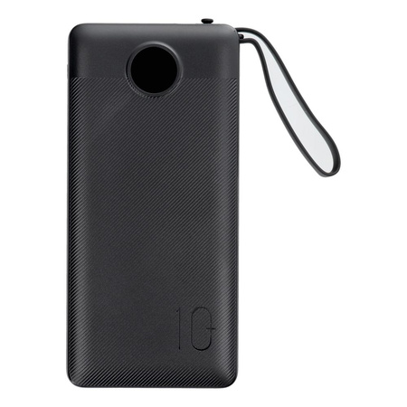 Bateria zewnętrzna (Powerbank) VEGER C10 - 10 000mAh (Micro + Typ C + Lightning 8-pin) czarny (W1116)