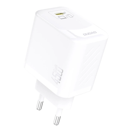 Dudao A28C 45W GaN Wall Charger + USB-C Cable - White
