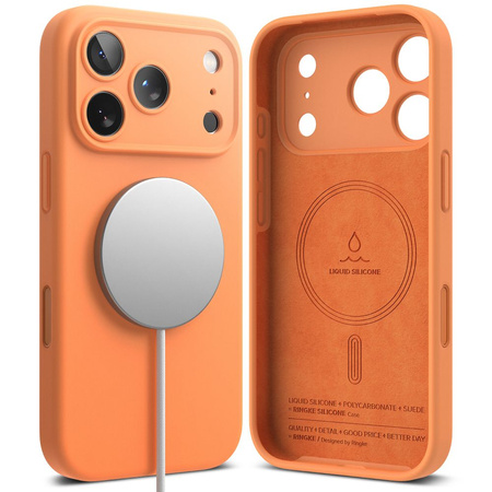 RINGKE SILICONE MAGNETIC MAGSAFE IPHONE 17 PRO TANGERINE