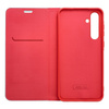 Kabura LUNA Book Carbon do SAMSUNG S25 FE czerwony