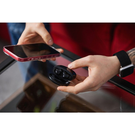 FORCELL F-AUDIO słuchawki bezprzewodowe / bluetooth stereo TWS CLEAR Sound czarne