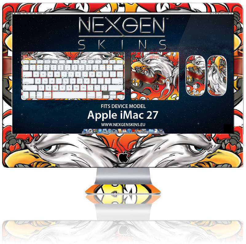 Nexgen Skins - Zestaw skórek na obudowę z efektem 3D iMac 27 (Iron Eagle 3D)