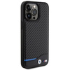 BMW Leather Carbon case for iPhone 15 Pro Max - black