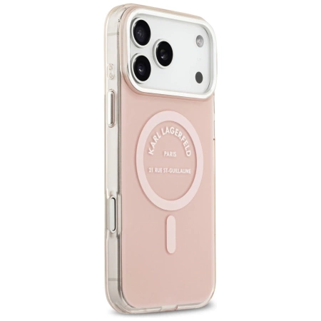 Karl Lagerfeld IML Karl RSG Logo MagSafe Case für iPhone 17 Pro Max - Pink