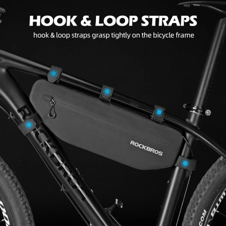 Rockbros AS-043 Fahrradtasche mit Klettverschluss 3l - schwarz