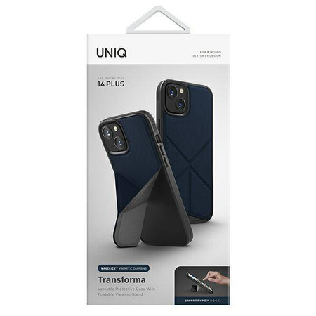 Uniq case Transforma iPhone 14 Plus 6.7" Magclick Charging blue/electric blue