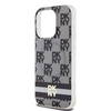 DKNY DKHMP14XHCPTSK iPhone 14 Pro Max 6.7" czarny/black hardcase IML Checkered Mono Pattern & Printed Stripes MagSafe