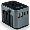 Verbatim Adapter podróżny EU/UK/US 2xUSB-A/2xUSB-C PD 30W UTA-03 czarny/black 49545