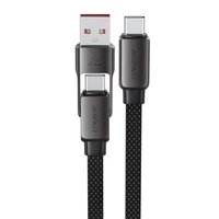 Kabel Acefast C13-04 USB-C - USB-A / USB-C 480Mb/s 3A 1.2m - czarny