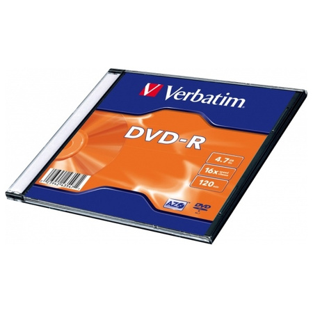 Verbatim Płyta DVD-R 4.7GB 16x AZO        srebrny/matt silver 1szt 43547