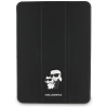 Karl Lagerfeld Saffiano Magnetische Karl & Choupette iPad Air 11" 2024 Buchcover-Hülle - Schwarz