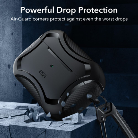 Case APPLE AIRPODS PRO ESR Cyber Armor Halolock MagSafe black