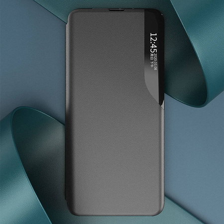Eco Leather View Case elegancki futerał etui z klapką i funkcją podstawki Xiaomi Poco X4 NFC 5G niebieski