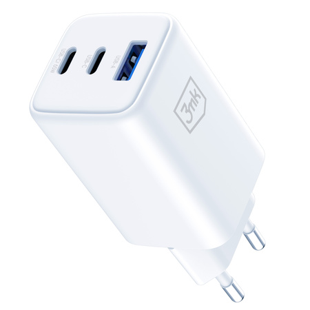 Accessories - 3mk Hyper GaN Charger 65W QC4+ PD PPS USB 1A2C White EU