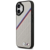 Etui BMW M Tricolor Metal Logo MagSafe do iPhone 17 - szare