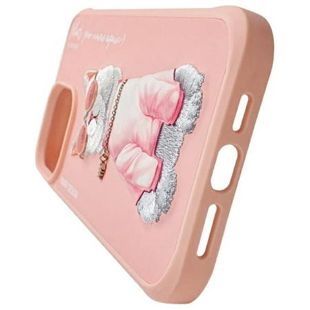 Nimmy etui iPhone 15 Pro Max 6.7"         różowy/pink Glasses Cool Cat