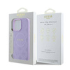 Guess GUHMP16LPSAPSMEU iPhone 16 Pro 6.3" fioletowy/purple hardcase Saffiano Peony Classic Logo MagSafe