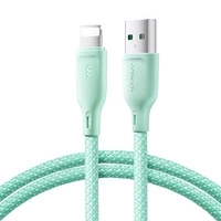 Joyroom Multi-Color Series SA34-AL3 USB-A / Lightning 3A-Kabel 1 m – grün
