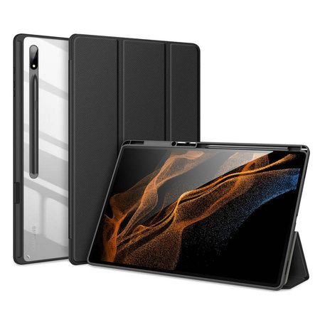 Schutzhülle SAMSUNG GALAXY TAB S8 ULTRA 14.6 X900 / X906 Dux Ducis Toby mit Klappe Bücher Kunstleder schwarz
