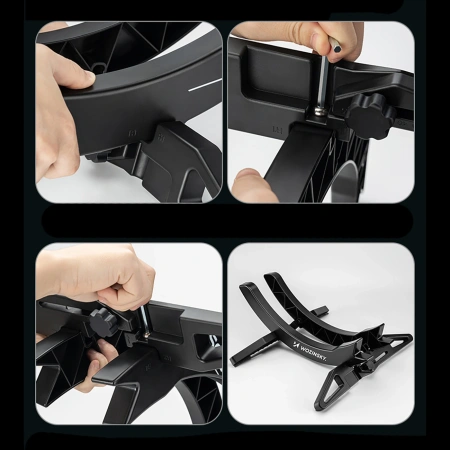 Wozinsky WSR-02 bicycle stand, stable, for bicycle wheels - black