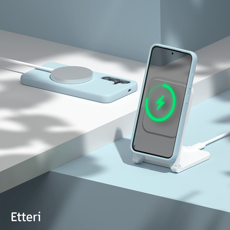 Nakładka Etteri Silicone Case do Samsung Galaxy S25 Plus jasnoniebieska