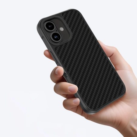 AmazingThing Titan Max Case mit 1500D Aramidfasern für iPhone 16 Plus - Schwarz