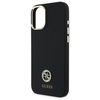 Original Case IPHONE 16 Guess Hardcase Silicone Logo Strass 4G (GUHCP16SM4DGPK) black