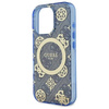 Original Case IPHONE 16 PRO Guess Hardcase IML Peony On 4G Background MagSafe (GUHMP16LH4PYEEB) blue