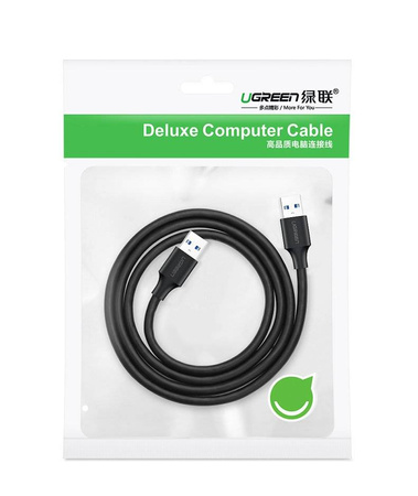 Ugreen kabel przewód USB 2.0 (męski) - USB 2.0 (męski) 2 m czarny (US128 10311)