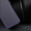 Dux Ducis Naples case for iPhone 14 Pro magnetic leather case MagSafe blue
