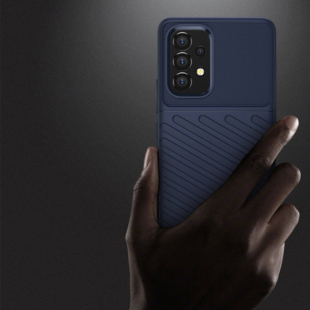 Thunder Case Flexibel Robuste Panzer Handyhülle TPU Schutzhülle für Samsung Galaxy A53 5G blau
