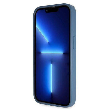 Guess GUHCP14LP4TDSCPB iPhone 14 Pro 6,1" blau/blaues Hardcase Crossbody 4G Metalllogo