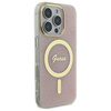 Original Case IPHONE 16 PRO Guess Hardcase IML 4G MagSafe (GUHMP16LH4STP) pink