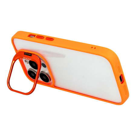 Tel Protect Kickstand case + szkło na aparat (lens) do Iphone 15 pomarańczowy