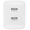 Ładowarka sieciowa 4smarts PDPlug Dual   45W GaN 2xUSB-C biała