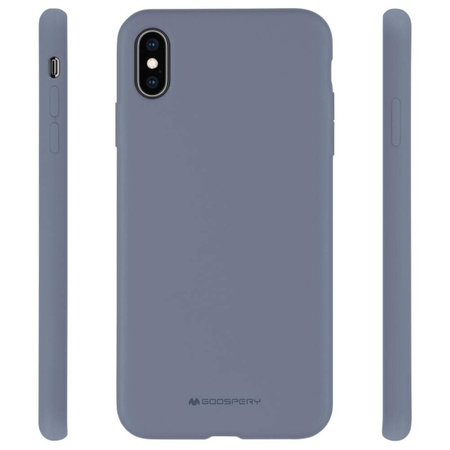 Mercury Silicone iPhone X/Xs lawendowy/lavender gray