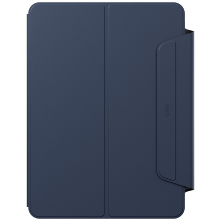 Etui UNIQ Rovus Snapmount Magnetic 360   Rotating Detachable do iPad 11" A16 (2025) / iPad 10.9" 10 gen. (2022) granatowy